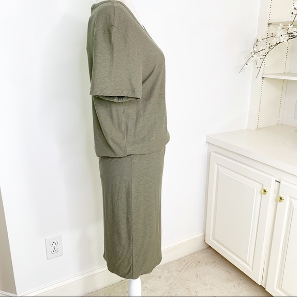 James Perse Short Sleeve Blouson T-Shirt Dress L - Picture 4 of 15